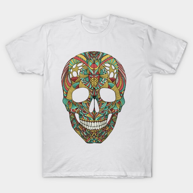 Ornate skull T-Shirt by JuliaBadeeva